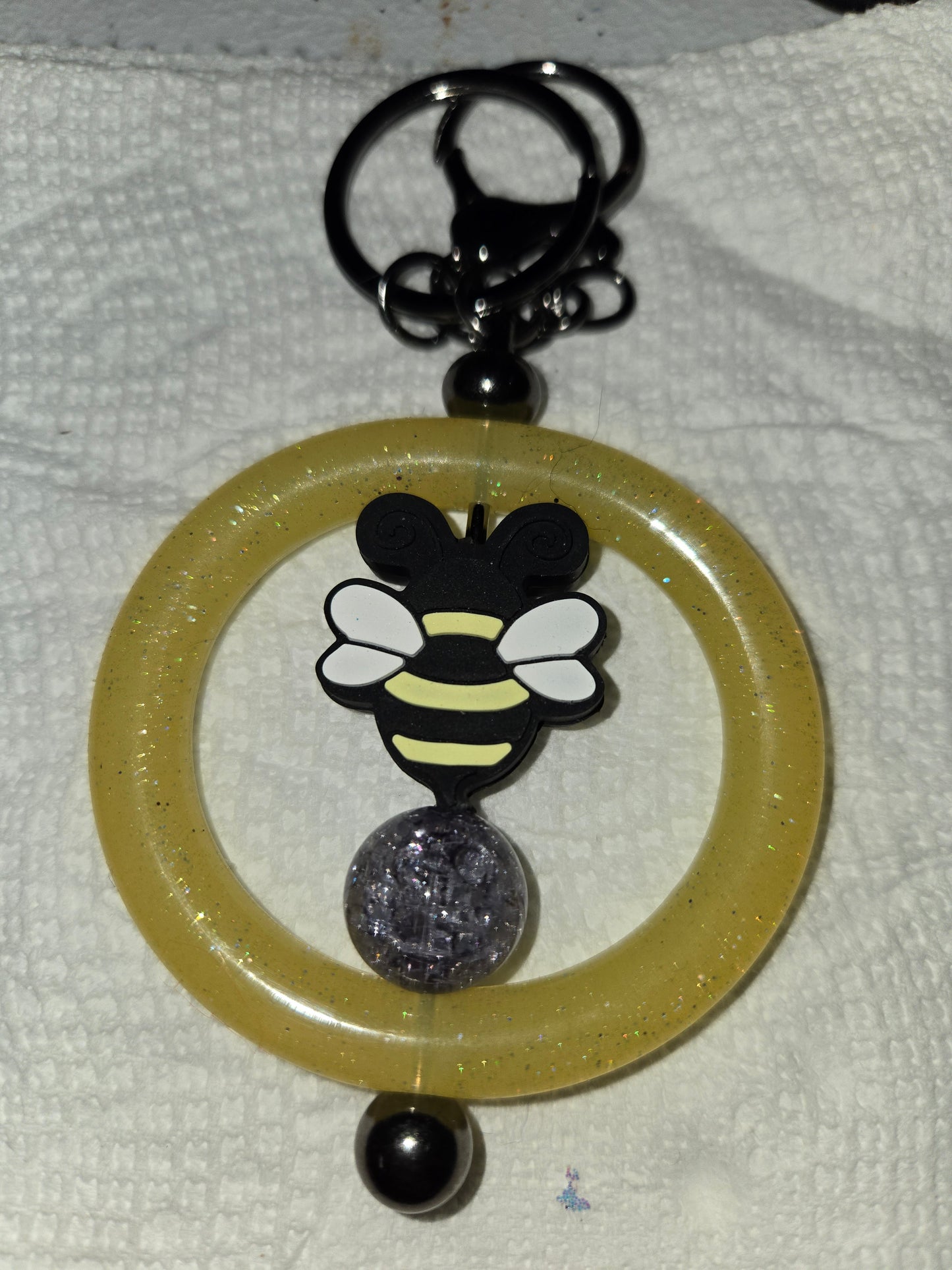 Circle Beadable Keychains