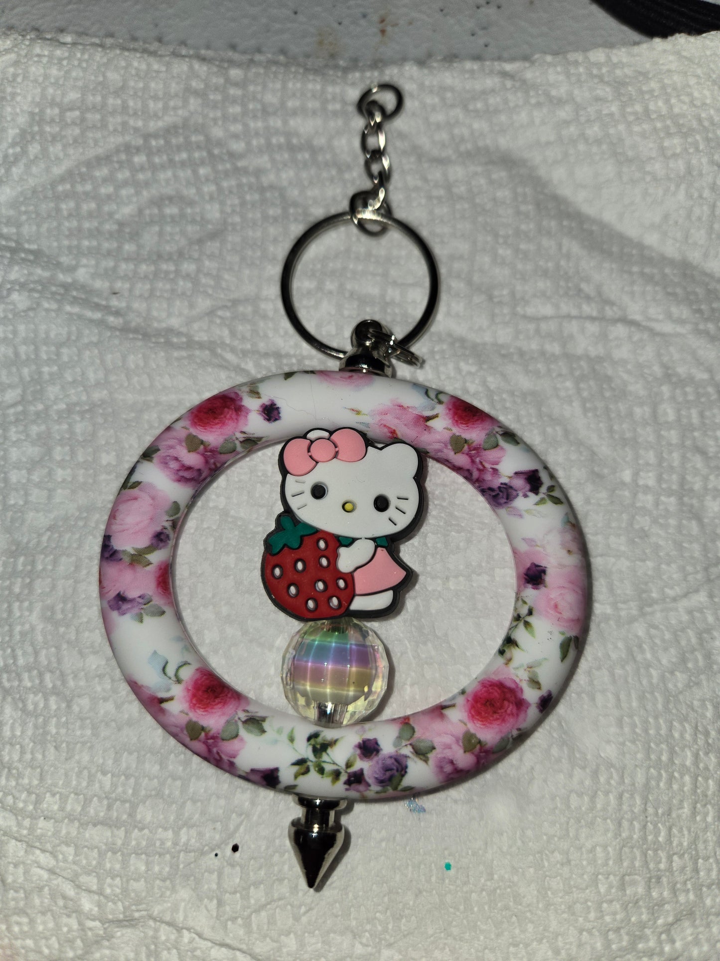 Circle Beadable Keychains