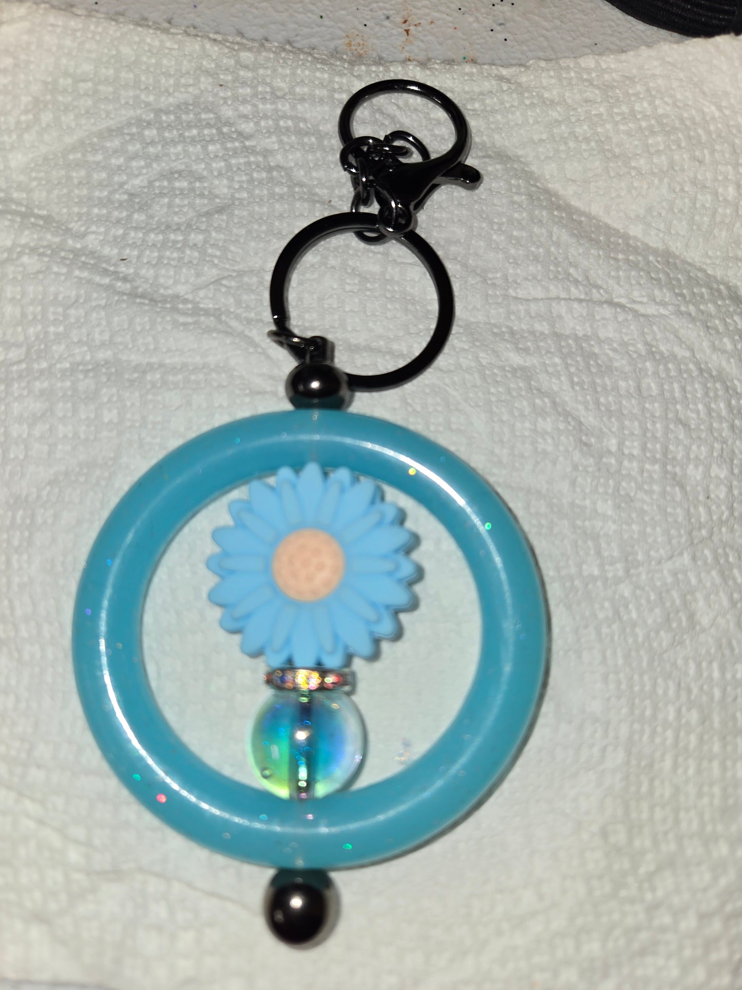 Circle Beadable Keychains