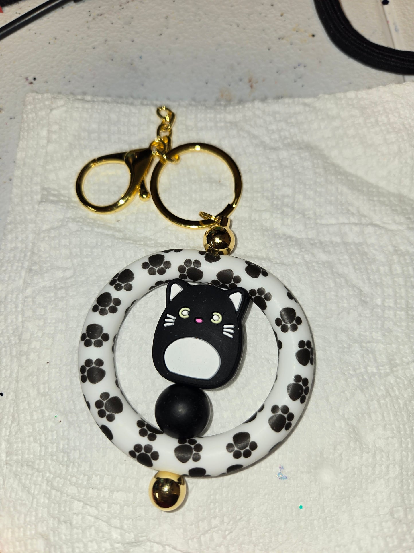 Circle Beadable Keychains