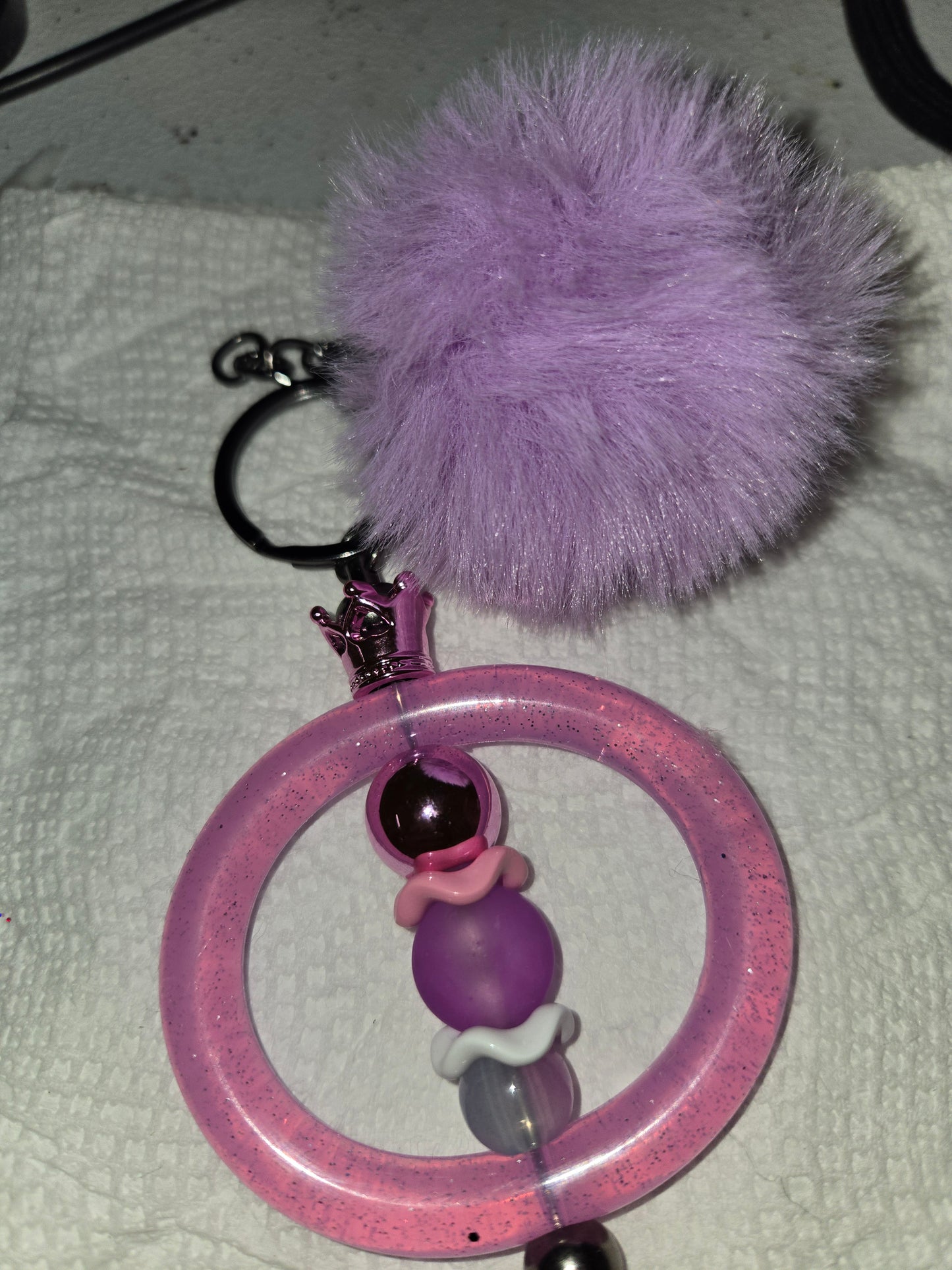 Circle Beadable Keychains