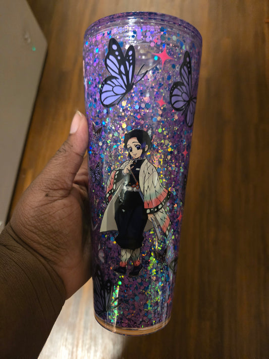 Demon Slayer 24oz Acrylic Snowglobe Tumbler