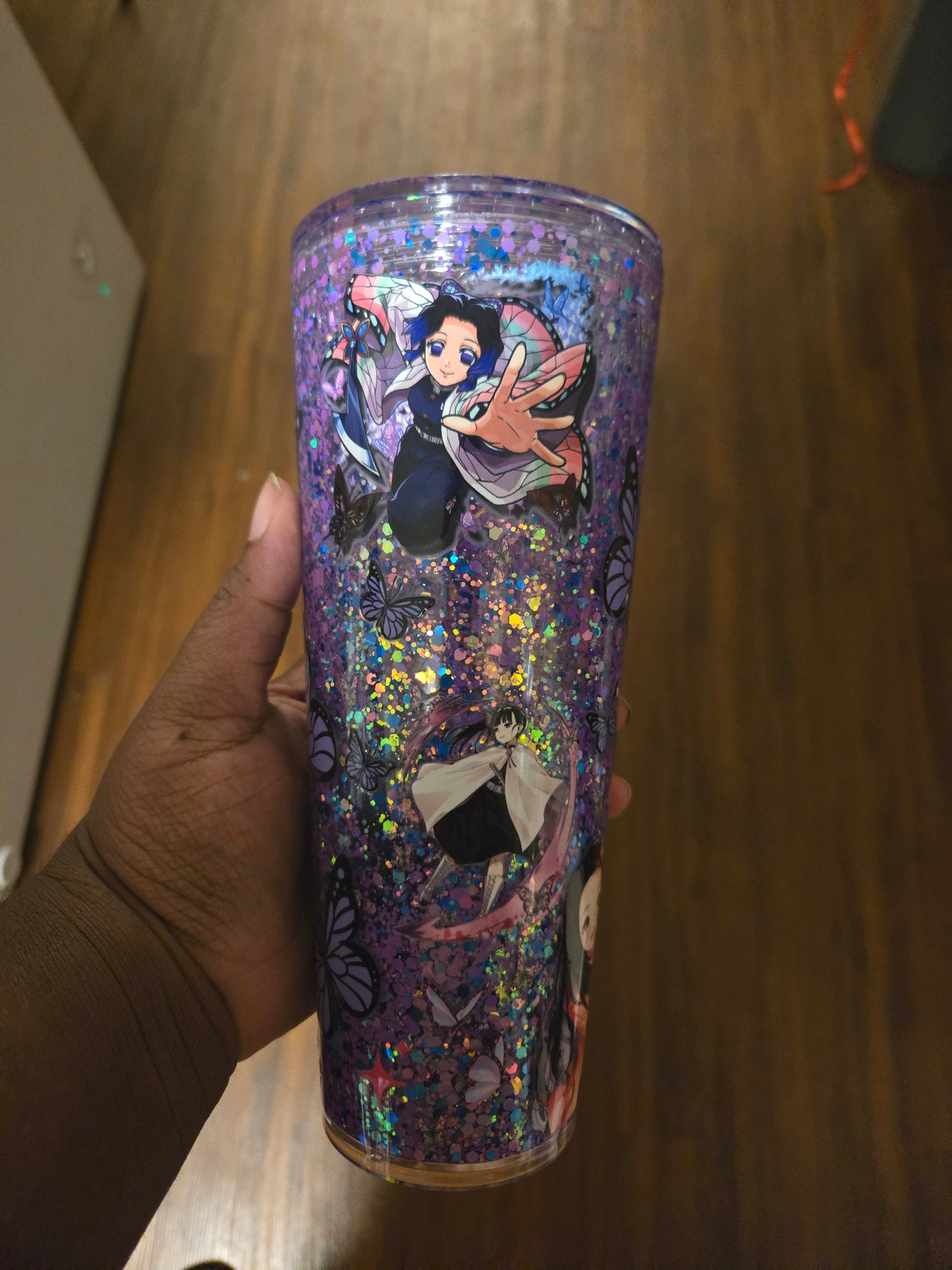 Demon Slayer 24oz Acrylic Snowglobe Tumbler