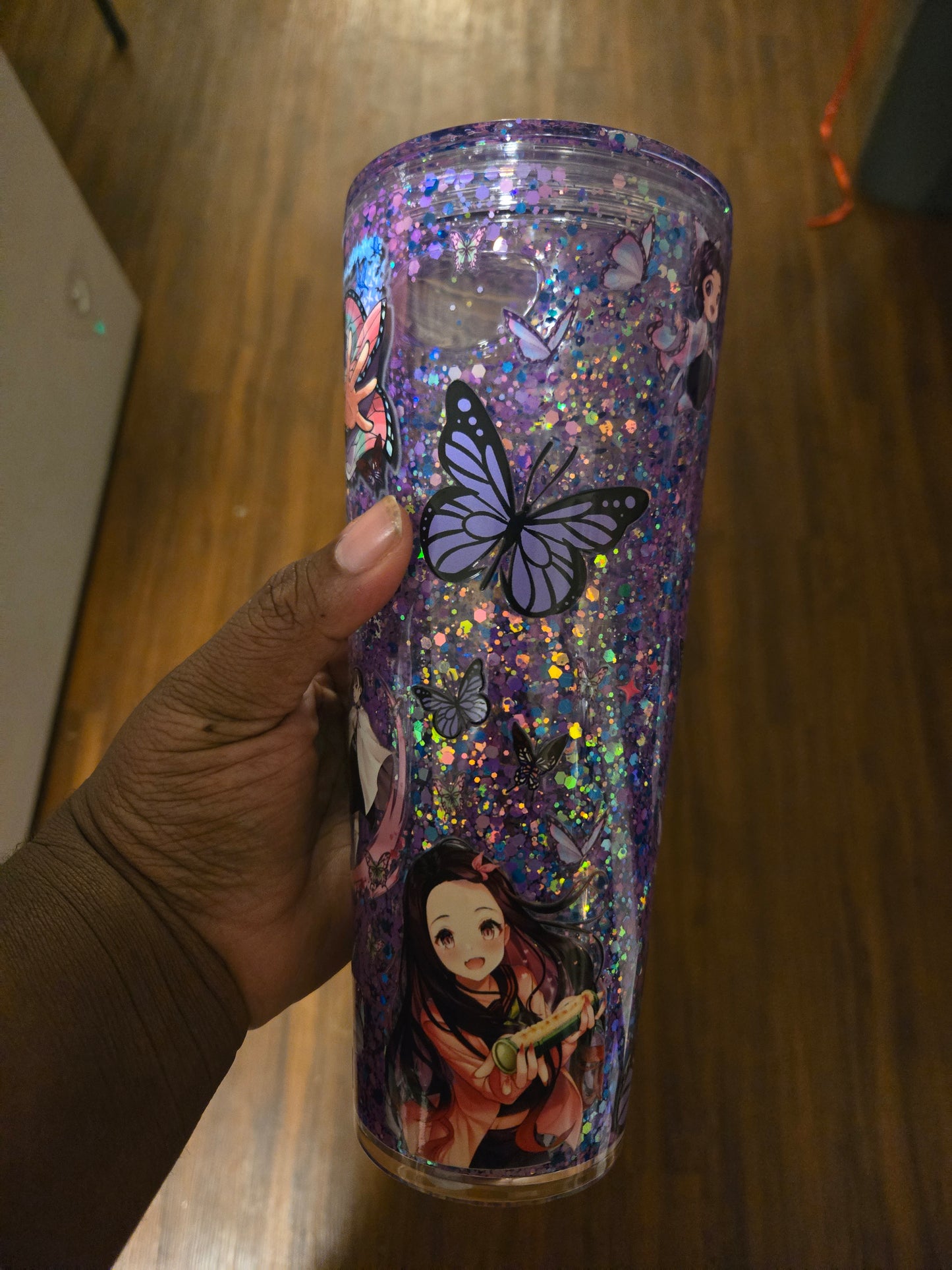 Demon Slayer 24oz Acrylic Snowglobe Tumbler