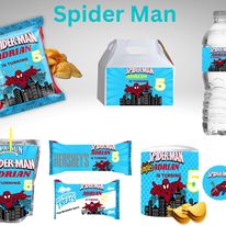 Spiderman party Favors