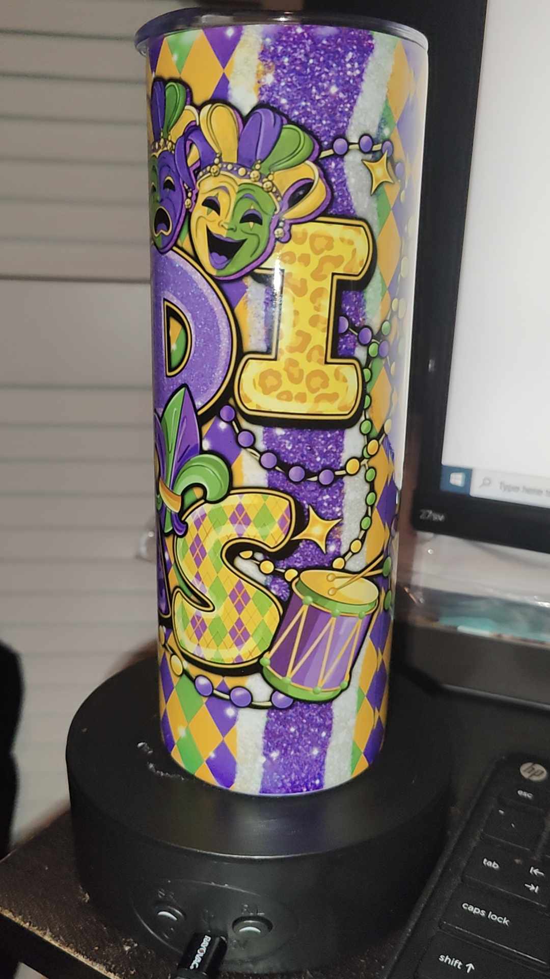 MARDI GRAS 20oz TUMBLER