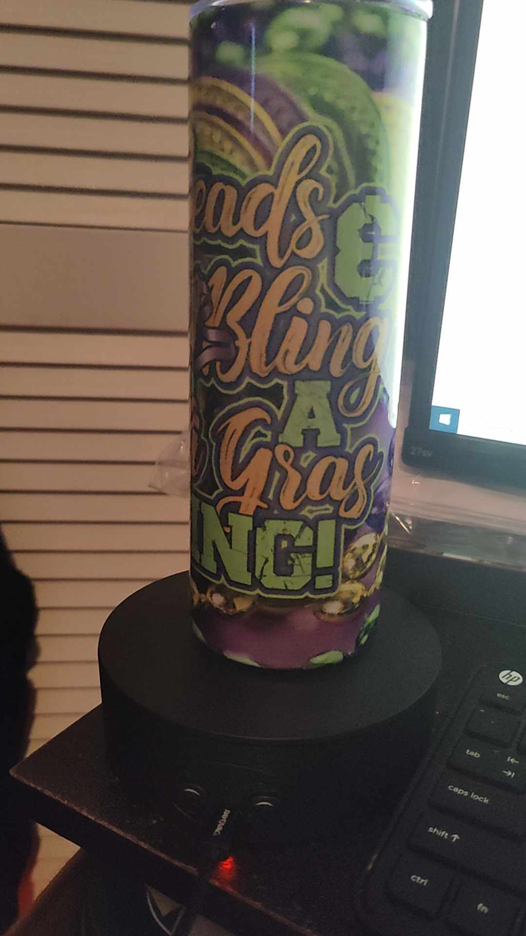 MARDI GRAS 20oz TUMBLER