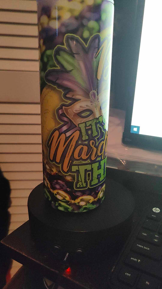 MARDI GRAS 20oz TUMBLER