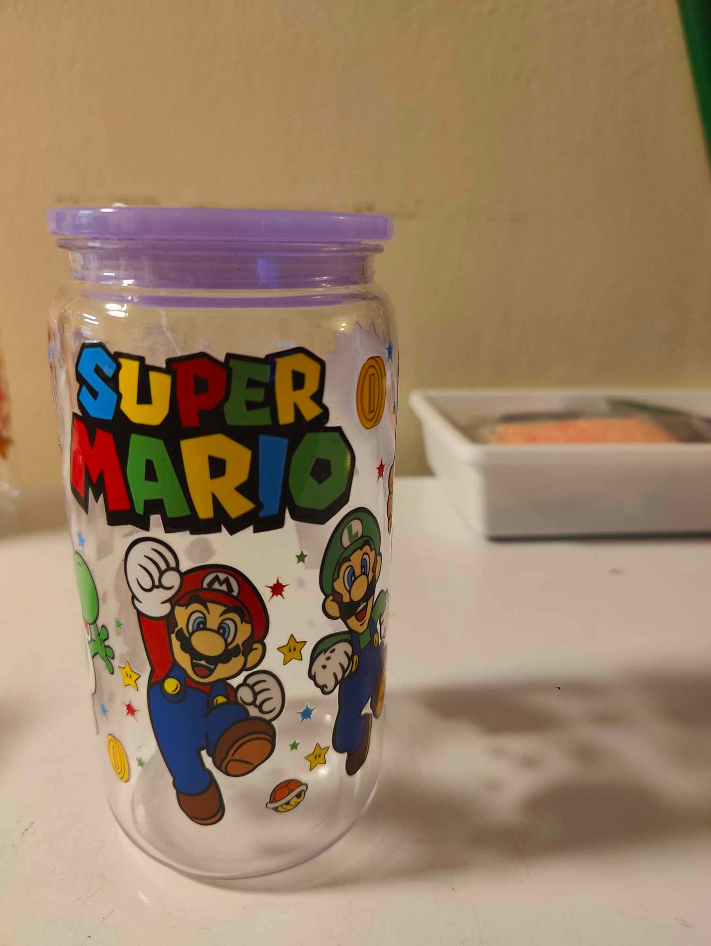 Mario 16oz Plastic Can