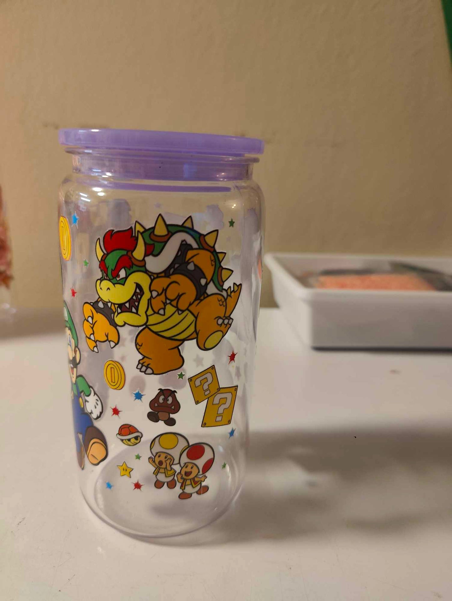 Mario 16oz Plastic Can