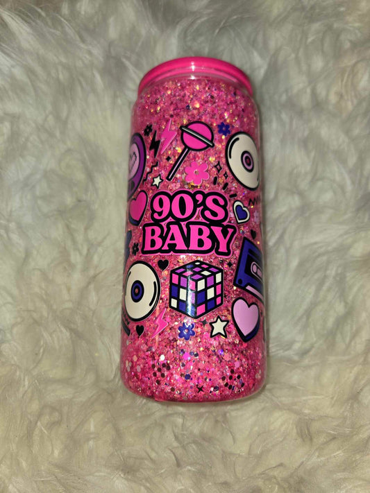 90's Baby 16oz Snowglobe Tumbler