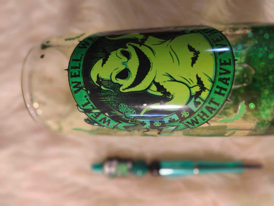 Green Boogeyman 16oz snow globe  Can and Pen Combo