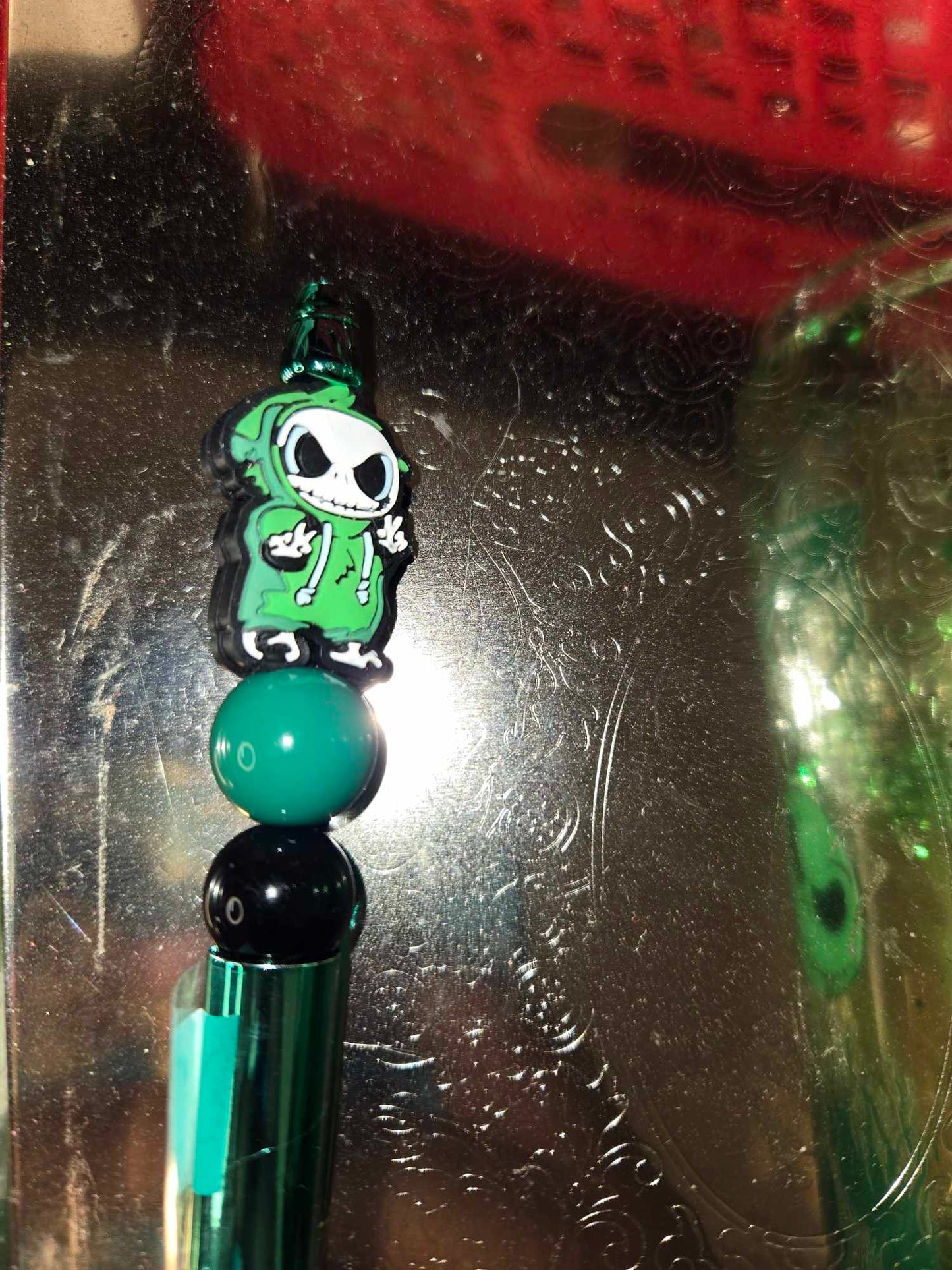 Green Boogeyman 16oz snow globe  Can and Pen Combo