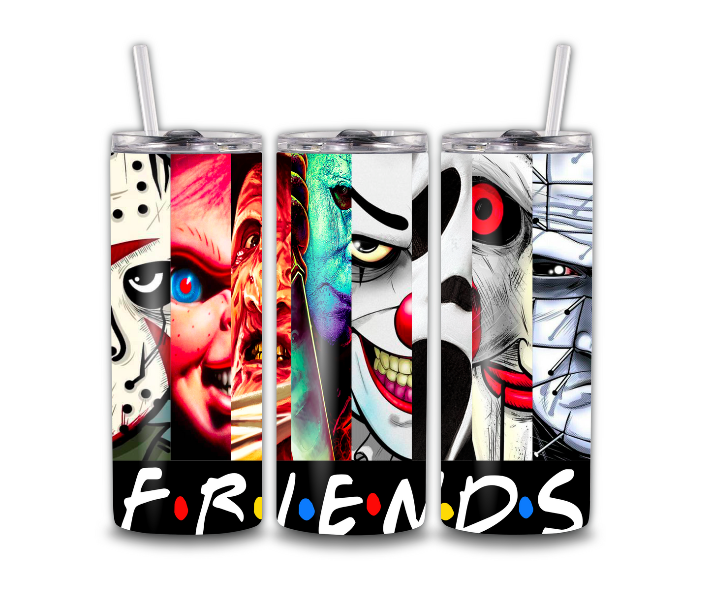 Scary friends 20 tumbler