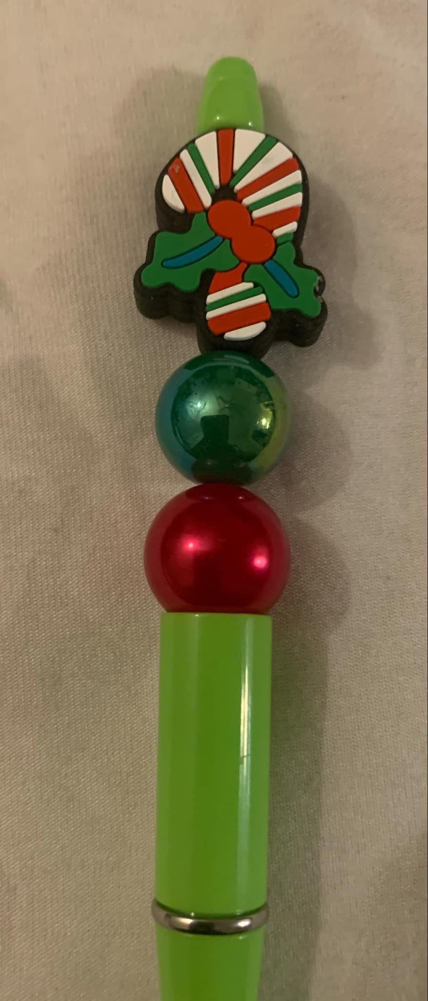 Beadable Christmas pens made by Harmoni