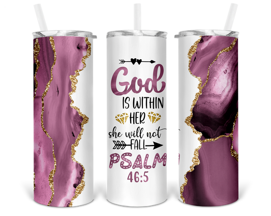 God Is Within Her She Will Not Fall 20oz Tumbler