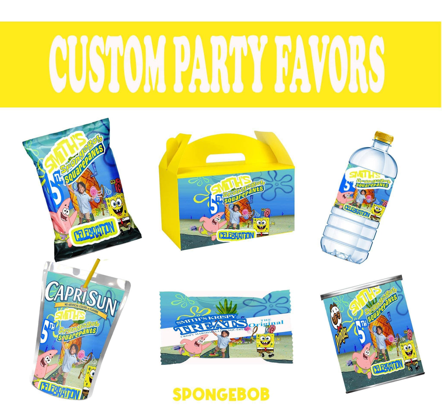 spongebob Party favors