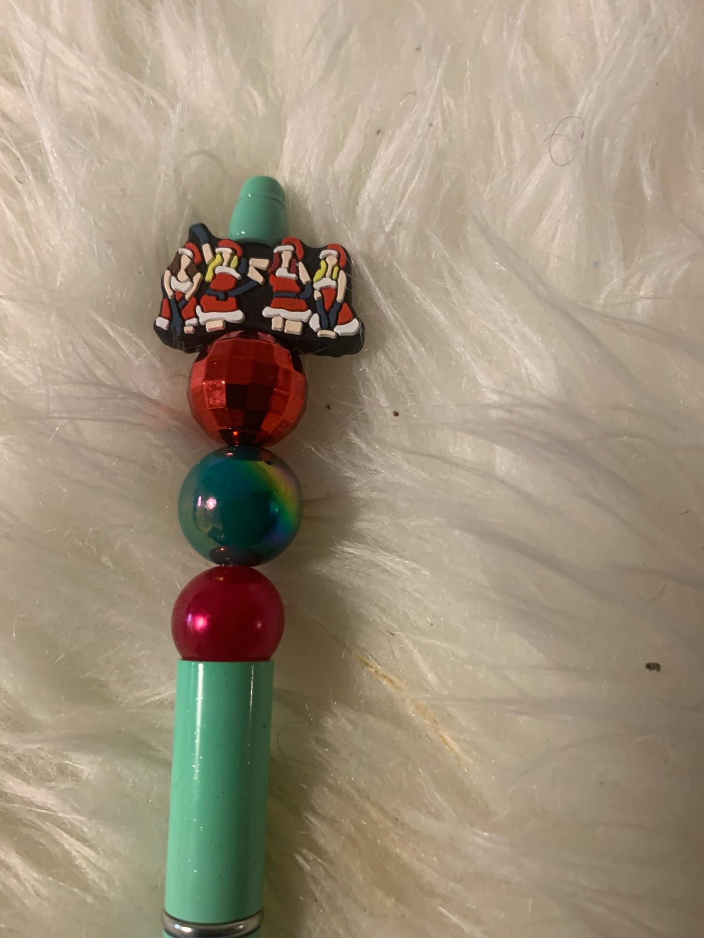 Beadable Christmas pens made by Harmoni